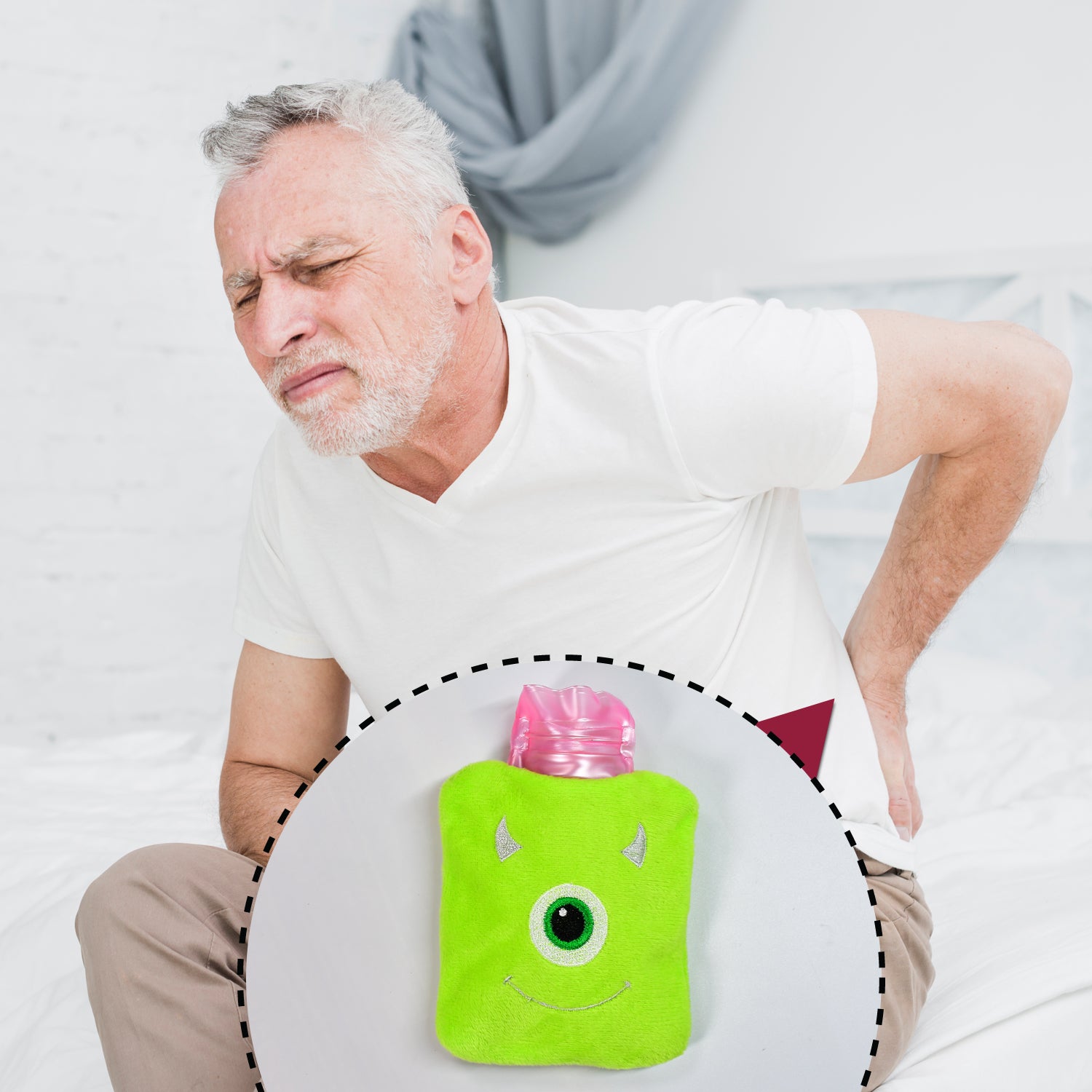 6519 Green One Eye Monster Print Small Hot Water Bag With Cover For Pain Relief Neck Shoulder Pain And Hand Feet Warmer Menstrual Cramps. 6519 Green One Eye Monster Print Small Hot Water Bag With Cover For Pain Relief Neck Shoulder Pain And Hand Feet Warmer Menstrual Cramps.